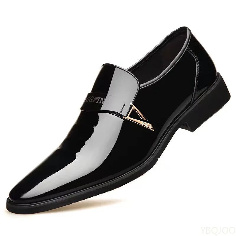 Fashionable versatile new spring autumn men's business formal wear casual comfortable men's shoes elegant thick soled shoes -