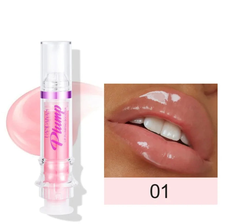 Lip Plumping Booster Lasting Sexy Plumper Glitter Red Nude Lipstick Liquid Waterproof Moisturize Oil Lipgloss Makeup Lip Care -