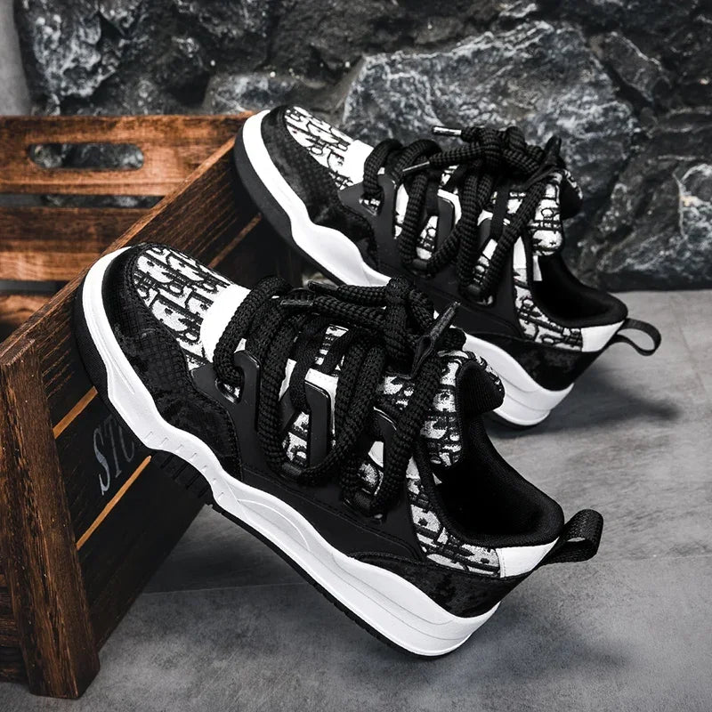 Big Size 36-47outdoor Trendy Couple Style Walking Shoe Student White Board Men's Sneakers Running Hiking Tennis Boy Shoes Casual -