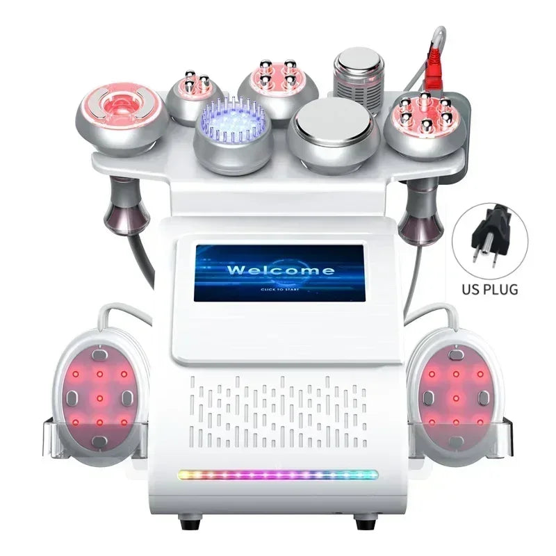 9 in 1 Tool Ultrasonic Body Slimming Machine & Anti-Wrinkle Rejuvenation Skin Lift Tighten -