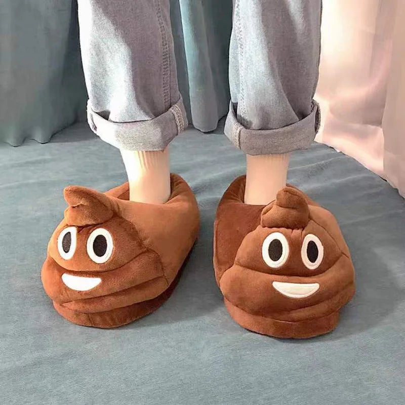 For Man And Women Slipper Prankish Cartoon Indoor Thickening Warm Plush Slippers Winter Shoes -