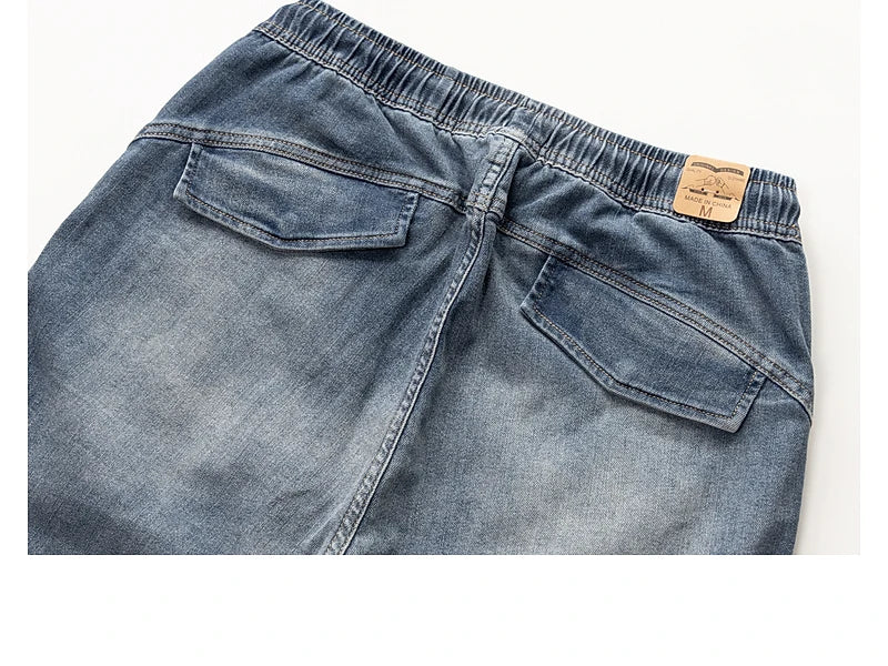 Classic Washed Blue Denim Jeans for Men -
