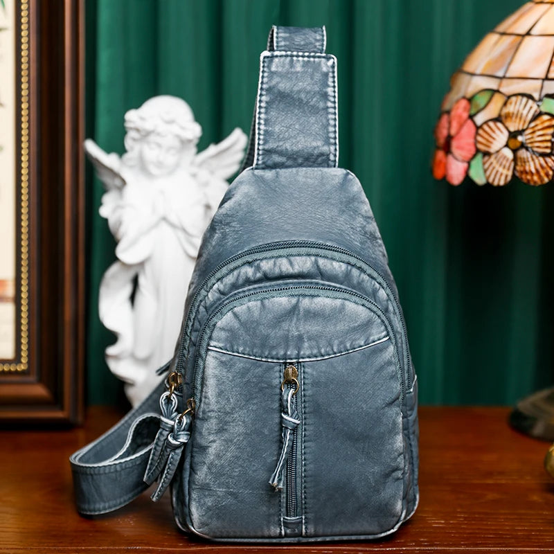 Carry your essentials in style with this soft PU leather shoulder crossbody bag. Designed for high quality and durability, this accessory is perfect for adding a chic touch to your outfit. -
