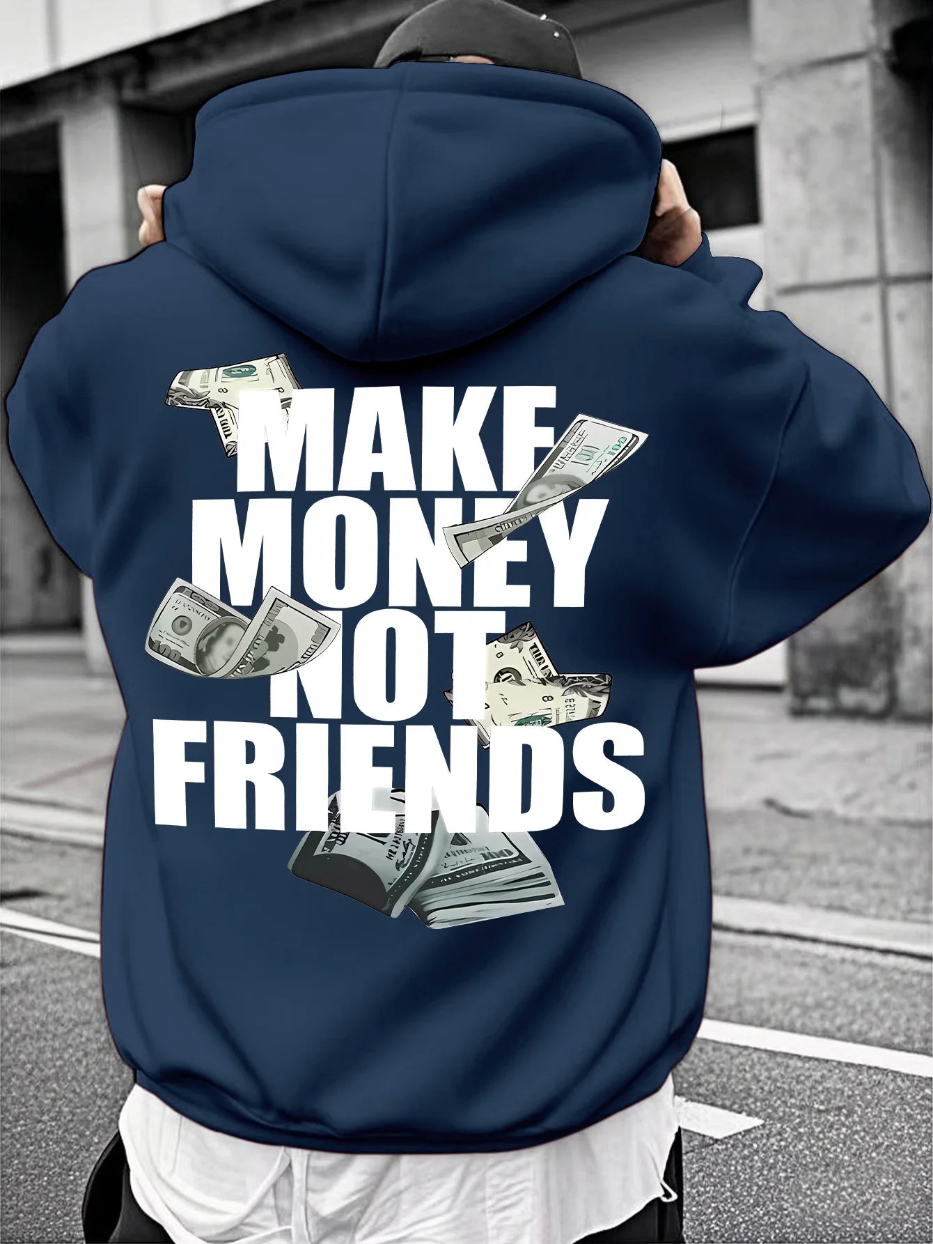Unisex Hooded Sweatshirt Make $$ not Friends -