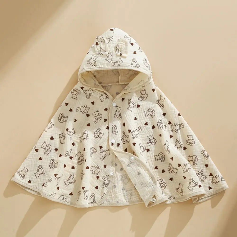 Keep your little ones stylish and comfy with this cute, lightweight cotton cloak shawl—perfect for both boys and girls! -