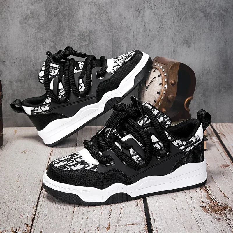 Big Size 36-47outdoor Trendy Couple Style Walking Shoe Student White Board Men's Sneakers Running Hiking Tennis Boy Shoes Casual -