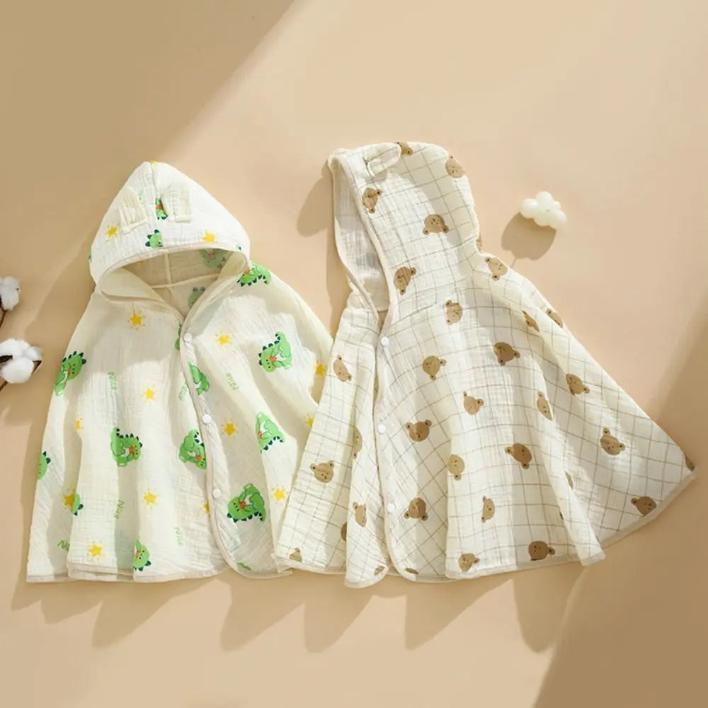Keep your little ones stylish and comfy with this cute, lightweight cotton cloak shawl—perfect for both boys and girls! -