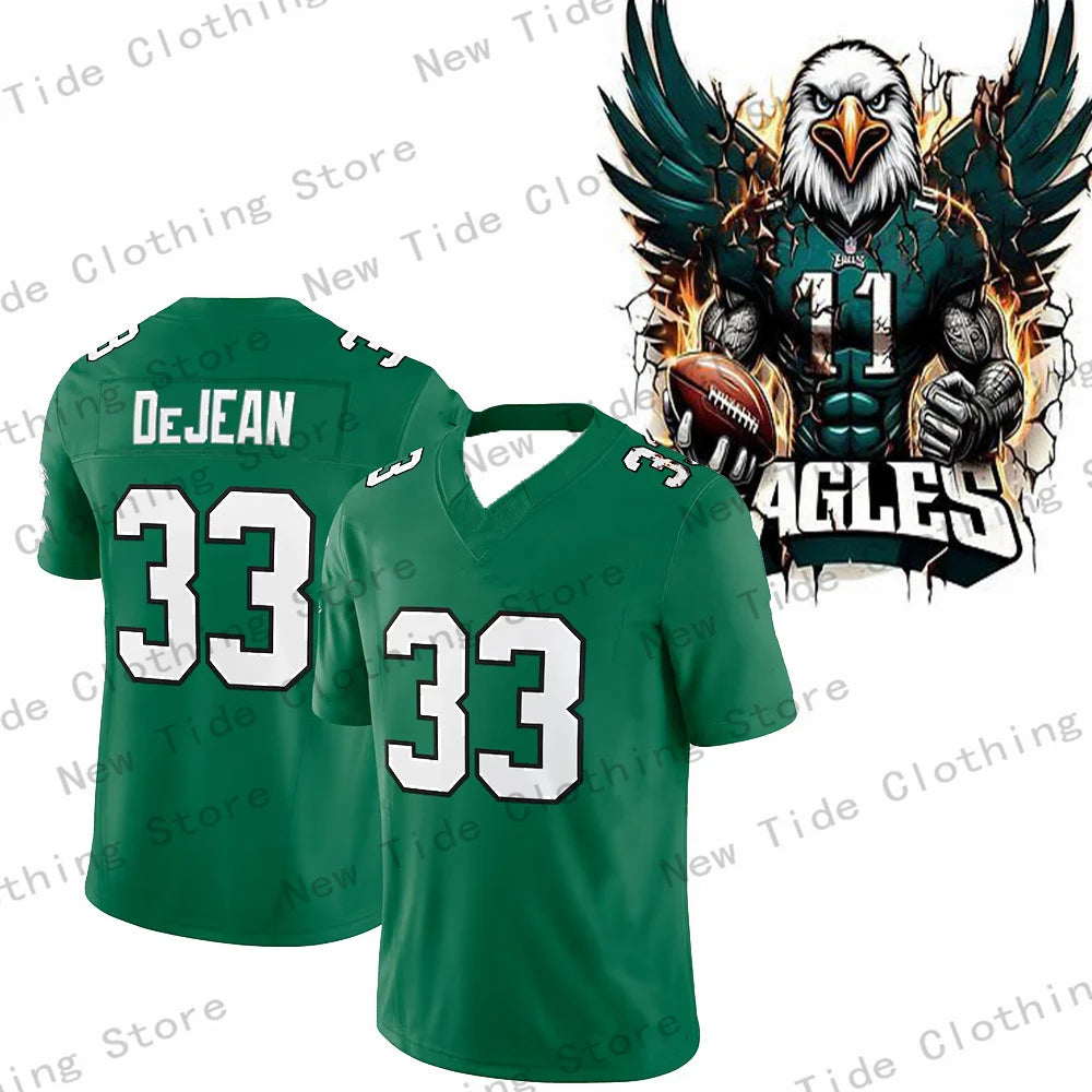 #33 DeJean Green Athletic Jersey -