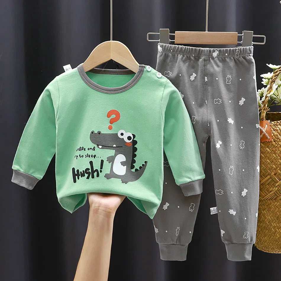 Cotton Children Pajamas Sets (Unisex) -