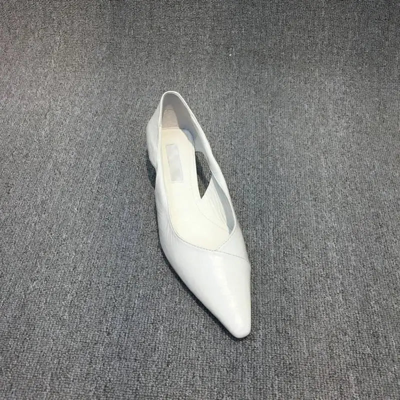 Shoes for Woman 2024 Comfortable Women's Summer Footwear Moccasins Blue Low Heel Elegant Pointed Toe High Quality Popular Young -