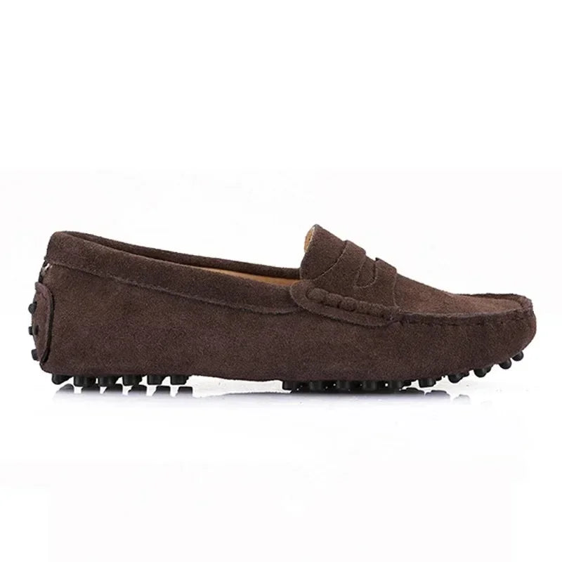 100% Genuine leather Women flats Fashion Handmade Women Casual leather shoes Leather Moccasin Women Driving Shoes Loafers -