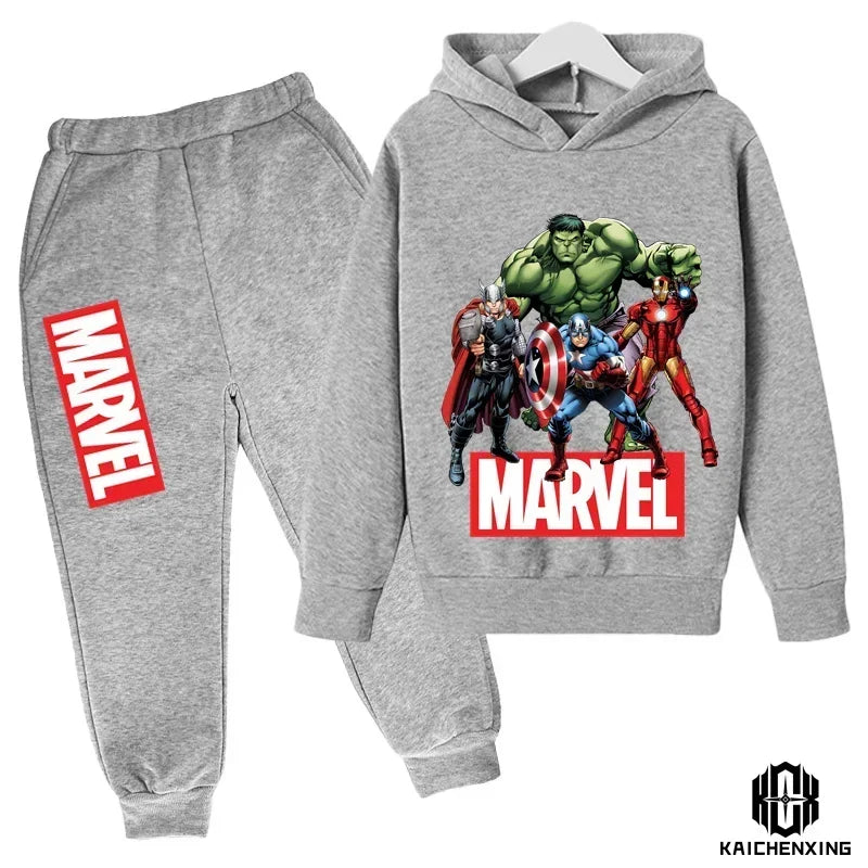 Marvel- Super Heros Hooded Pants Suit for Children -