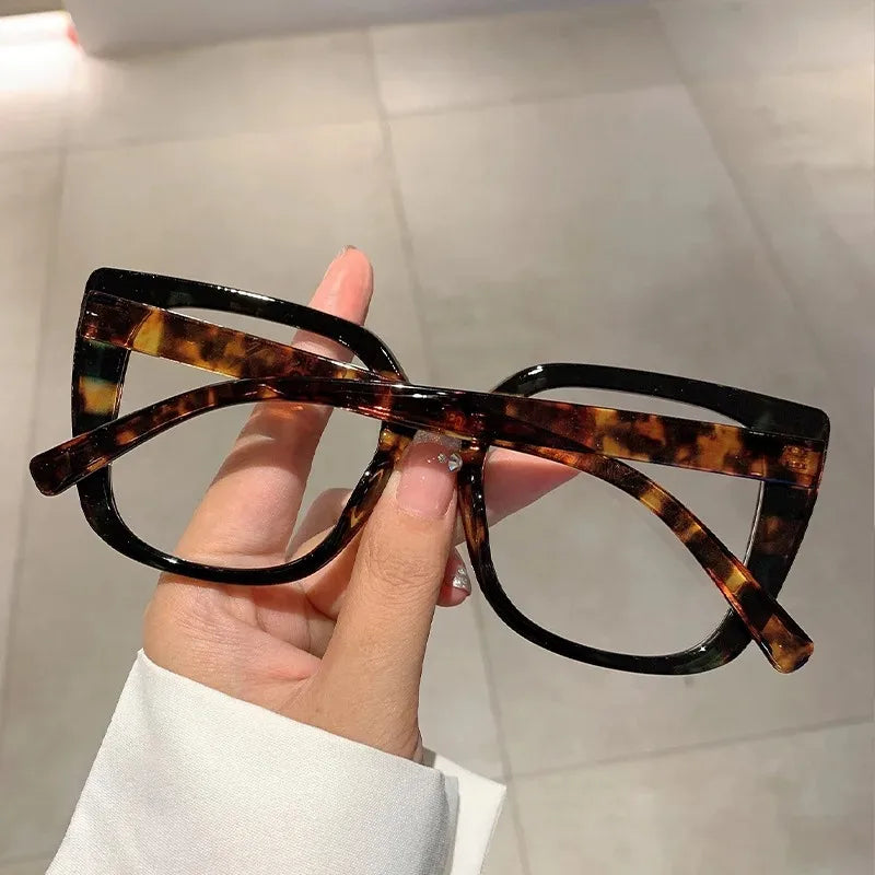 Vintage Anti Blue Light Optical Cat Eye Sexy Ladies Glasses Women Luxury Brand Designer Trend Myopia Prescription Eyewear Frame -