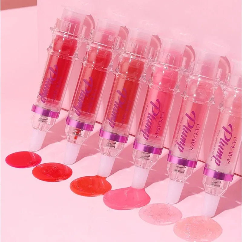 Lip Plumping Booster Lasting Sexy Plumper Glitter Red Nude Lipstick Liquid Waterproof Moisturize Oil Lipgloss Makeup Lip Care -