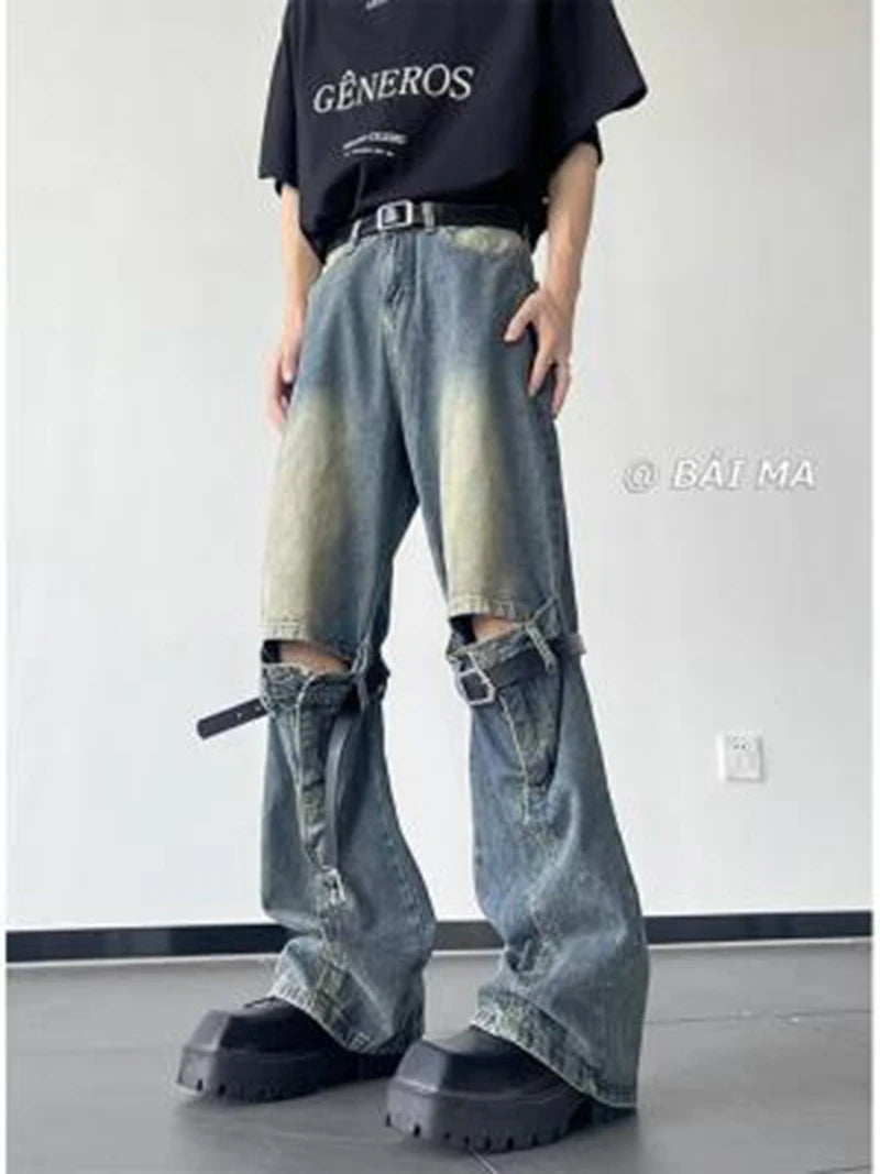 Men's Jeans Vintage Ripped Jeans -