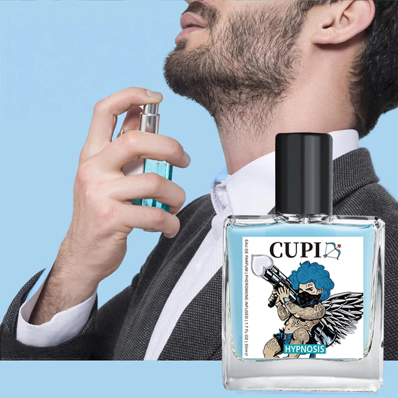 Cupid Cologne Men's Perfume Lasting Charm Temptation Attract The Opposite Sex Dating Body Spray 50ml Ambergris Portable Perfume -
