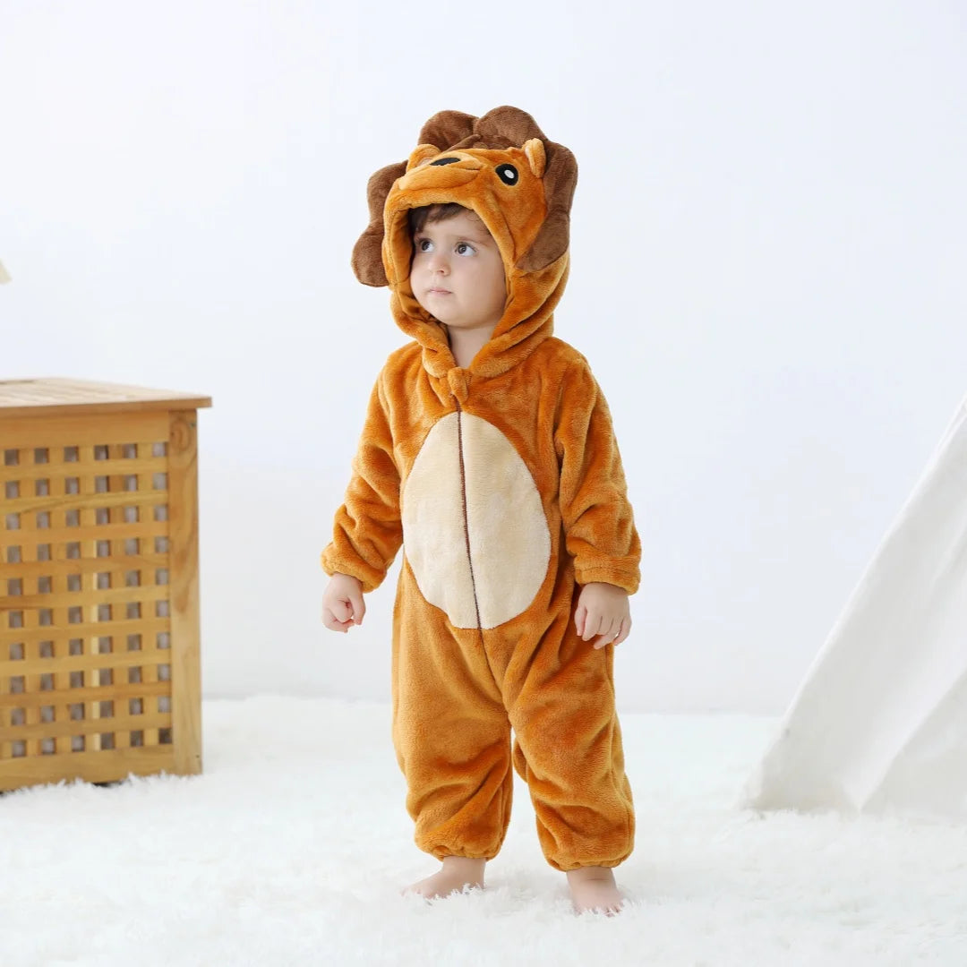 Dress your little one in these cute unisex infant pajamas featuring fun dinosaur and animal prints—perfect for cozy nights and playful days! -