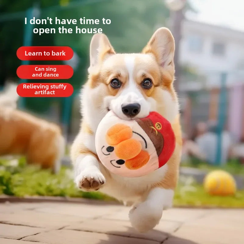 Interactive Puzzle Electric Plush Jumping Ball for dogs -