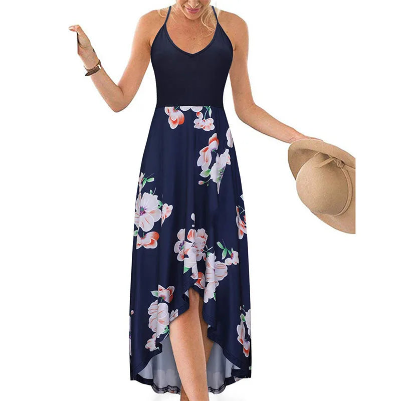 Casual Printed Summer Long Dress -