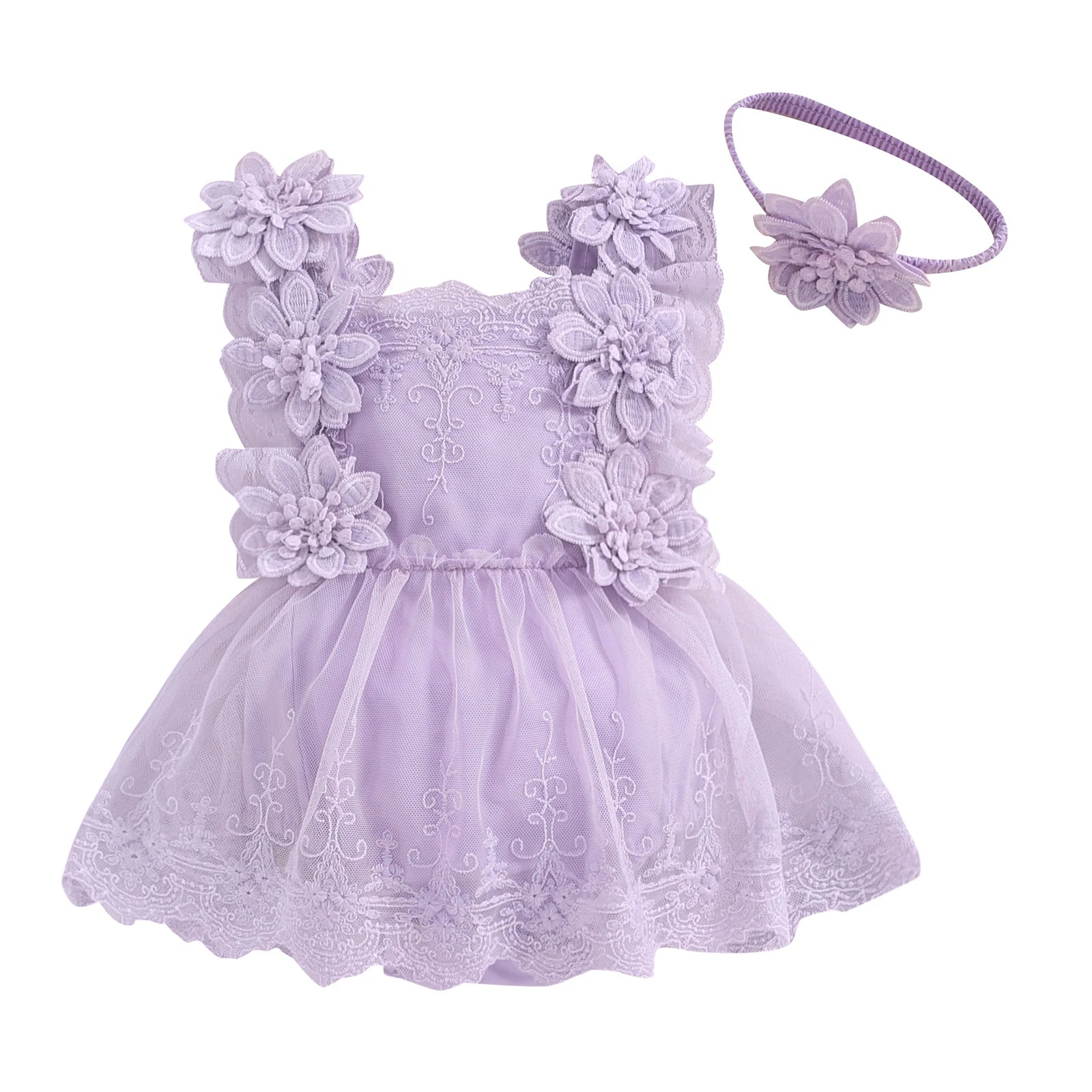 Dress your little one to impress with this adorable party romper for baby girls—perfect for special occasions and celebrations! -