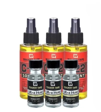 Ultra Hold Walker Tapes C-22 Glue Remover for Lace Front Wigs Human Hair Toupee 15ml Adhensive Glue Tape Waterproof Glue Remover -