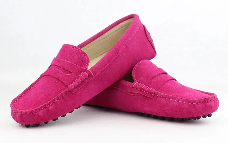 100% Genuine leather Women flats Fashion Handmade Women Casual leather shoes Leather Moccasin Women Driving Shoes Loafers -