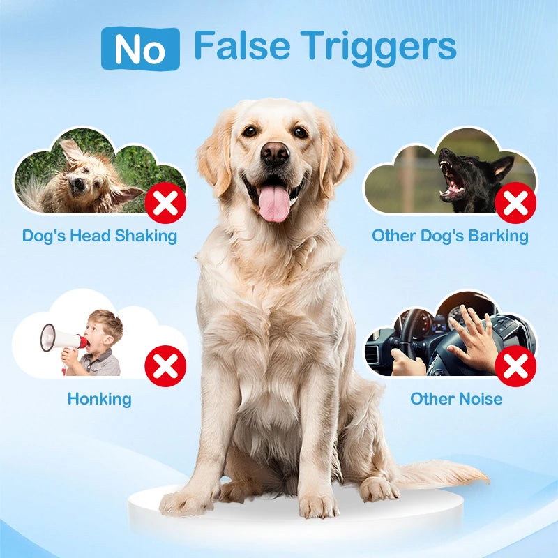 LED Display Automatic Quick Bark Stop Collar -