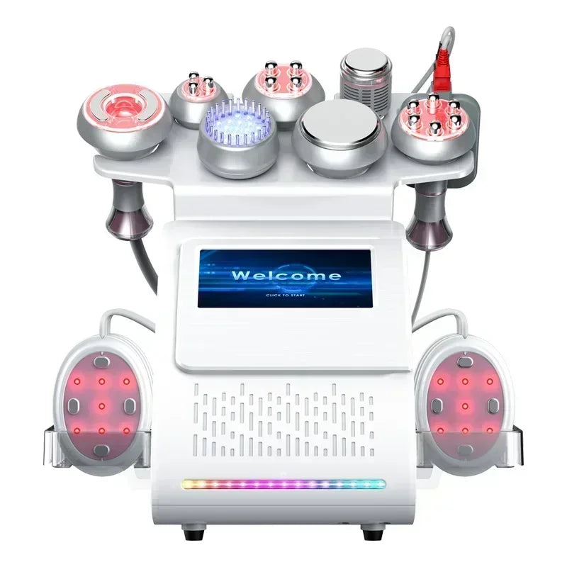 9 in 1 Tool Ultrasonic Body Slimming Machine & Anti-Wrinkle Rejuvenation Skin Lift Tighten -