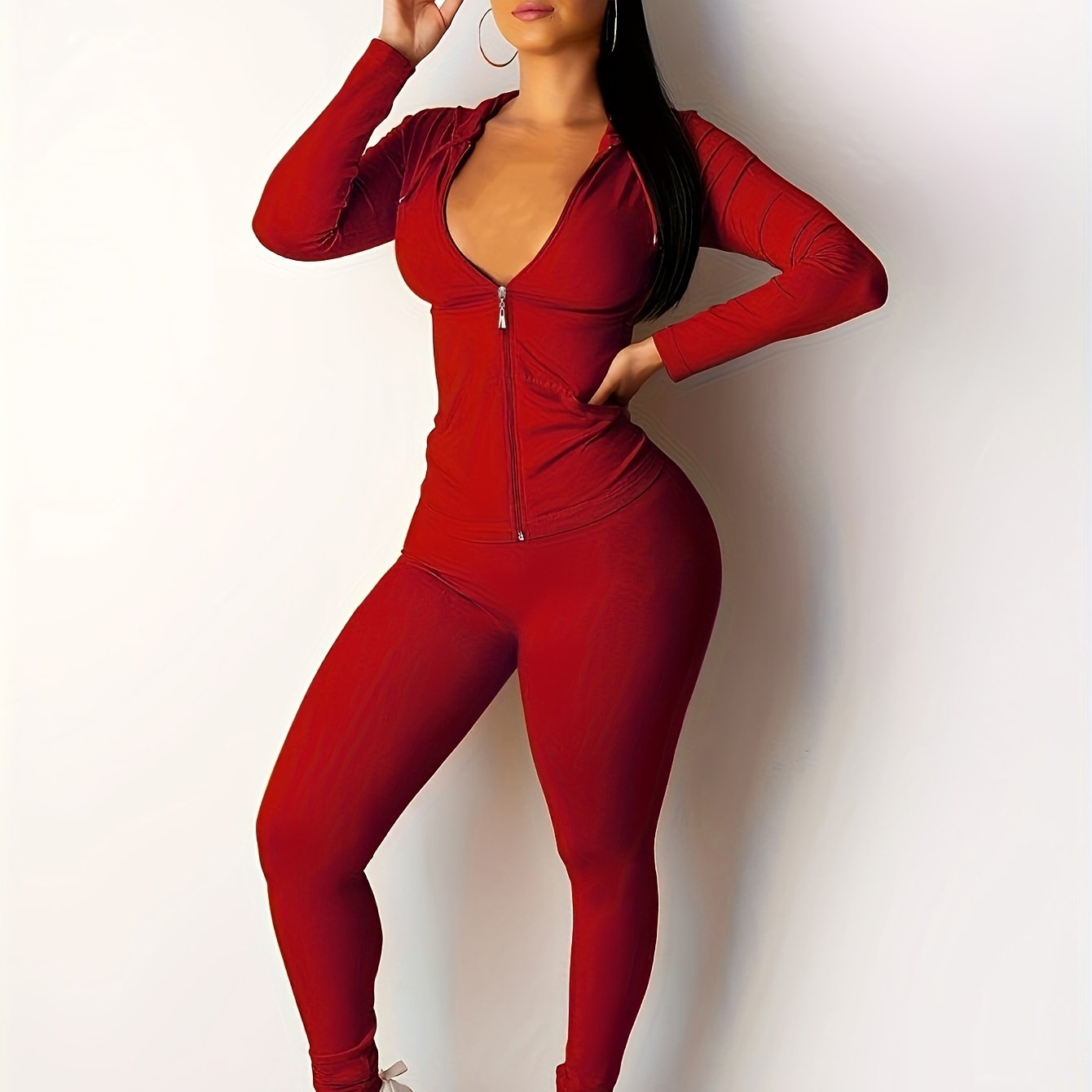 Targeted Women'S Pants Set Two Piece Set Women Festival Fall Winter Top+Pant Sweat Suits Neon 2pcs Outfits Matching Sets -