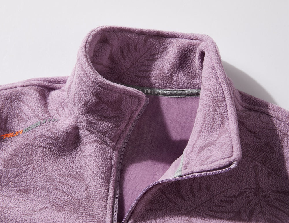 Women's Autumn and Winter Fleece Jacket, Stand Collar Cardigan, Thick Insulated Mink Fleece Outdoor Jacket Sweatshirt, Cold Weather Jacket, Outdoor Wear, Cozy Winter Top, Fleece Cardigan, Women's Cardigan, Long Sleeve Top, Ca -
