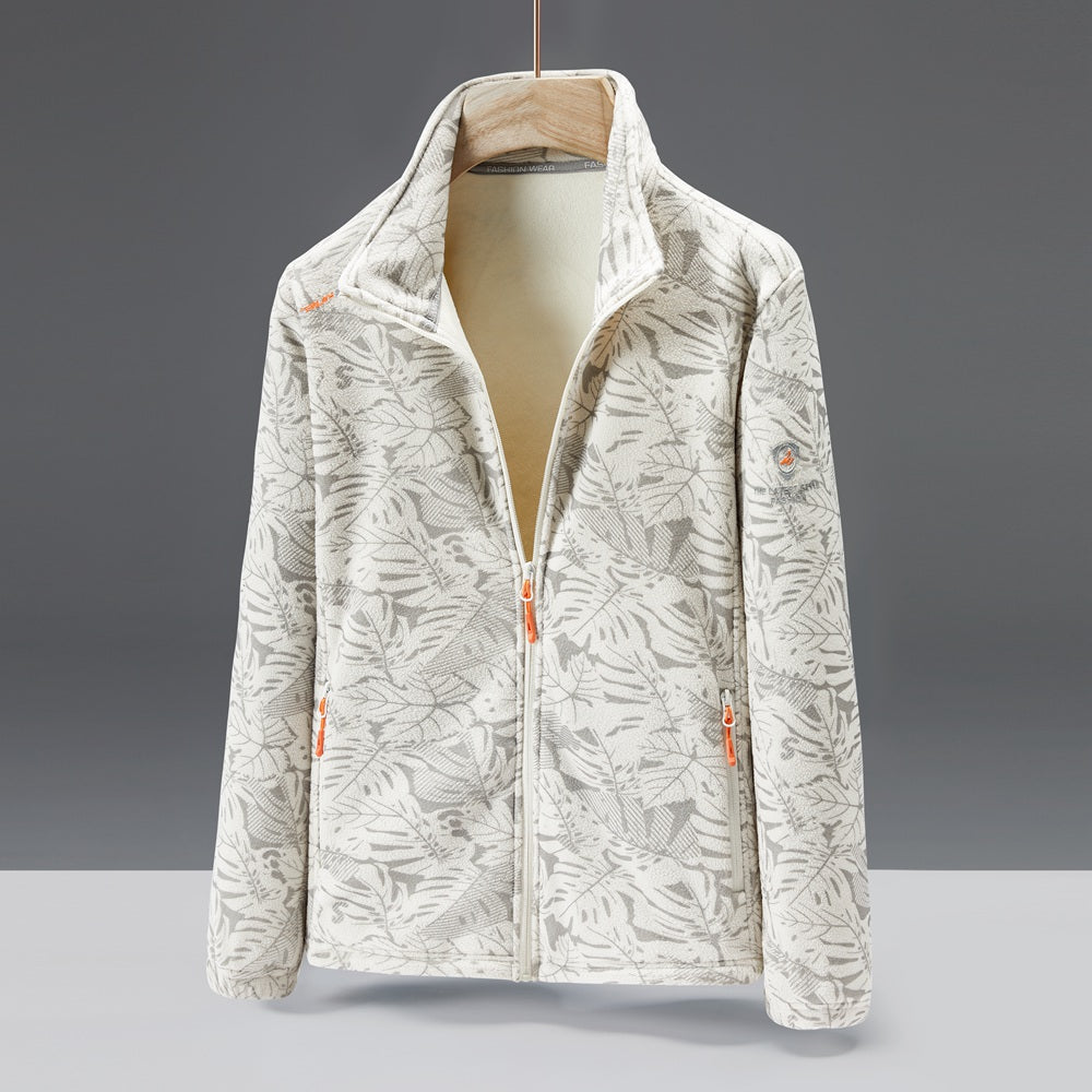 Women's Autumn and Winter Fleece Jacket, Stand Collar Cardigan, Thick Insulated Mink Fleece Outdoor Jacket Sweatshirt, Cold Weather Jacket, Outdoor Wear, Cozy Winter Top, Fleece Cardigan, Women's Cardigan, Long Sleeve Top, Ca -