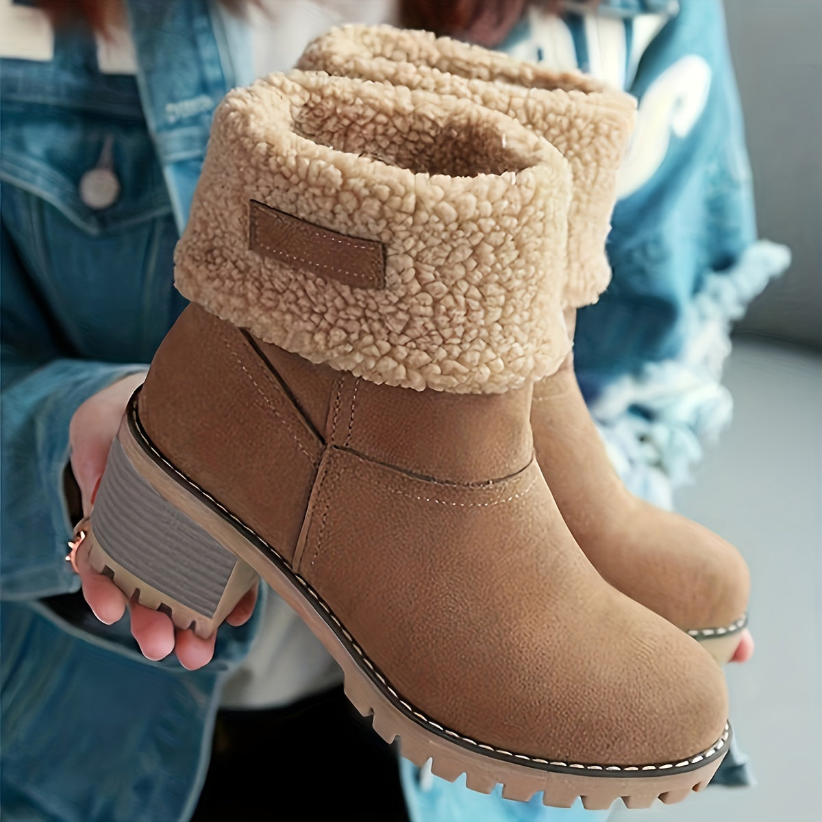 Step into cozy luxury with these warm faux fur-lined women's boots! -