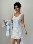 Elevate your style with this fashionable and elegant two-piece dress set for women—perfect for making a chic, polished statement! -