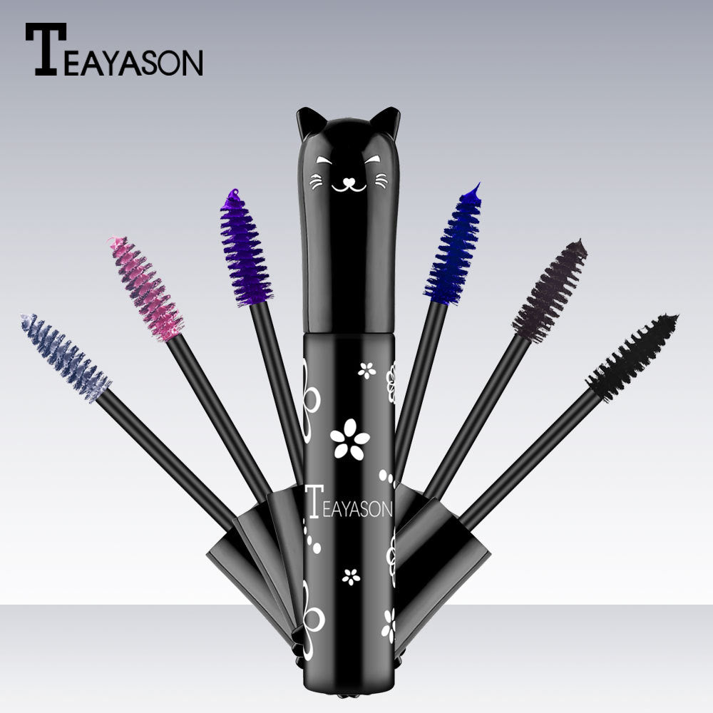 Mascara Long-Lasting Thick Eyelash Smudge-Proof Waterproof Quick-Drying Eyeliner Makeup Gift For Women Contains Plant Squalane Formula -
