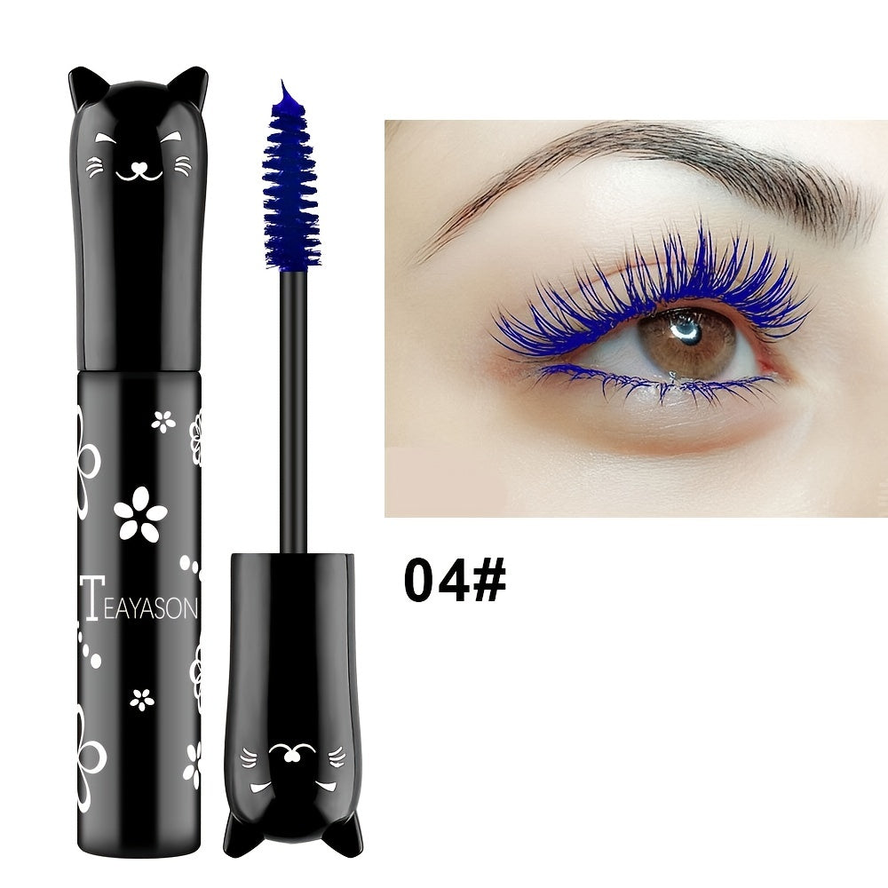 Mascara Long-Lasting Thick Eyelash Smudge-Proof Waterproof Quick-Drying Eyeliner Makeup Gift For Women Contains Plant Squalane Formula -