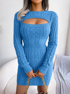 Turn heads in this elegant ribbed knit dress! -