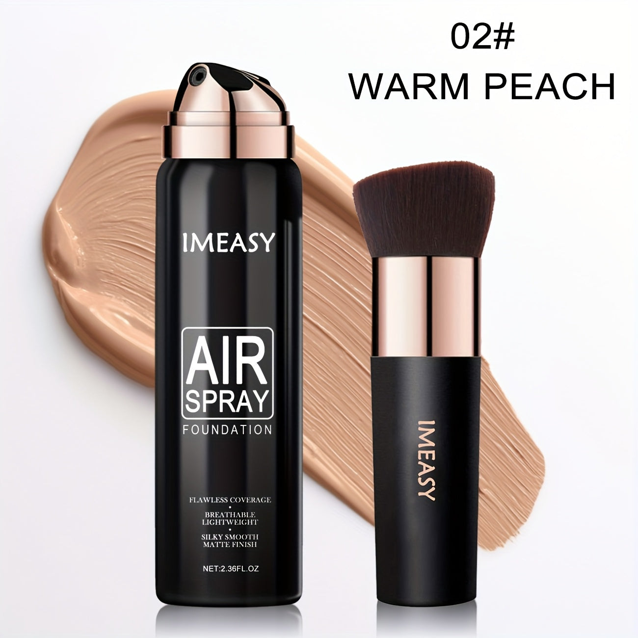 3-Color Spray Foundation with Brush -