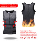 Optimize your workout with this men's adjustable compression tank top and waist trainer set! -