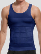 Sculpt your silhouette with this men's compression body shaper tank top—your secret slimming vest! -