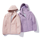 Women's Autumn and Winter Outdoor Sports Casual Warm Fleece Lined Windproof Stand Collar Jacket -