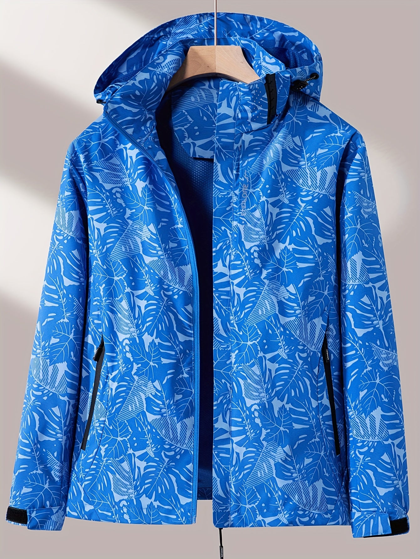 Women'S Windproof Jacket with Full-Zip Front - Lightweight Outdoor Coat, Stand Collar, Non-Stretch Fabric for Hiking, Camping, Travel - Bright Pink Windproof Shell (Spring/Fall/Summer) - Easy-Care Design, Hiking Gear, Camping -
