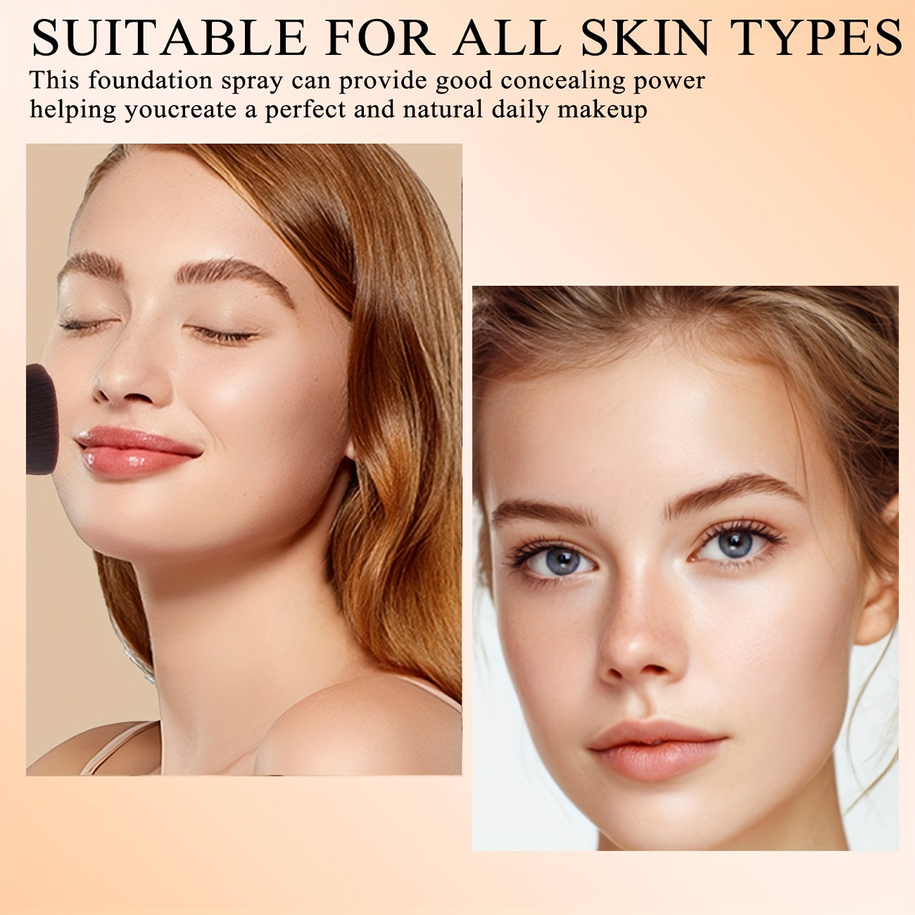 3-Color Spray Foundation with Brush -