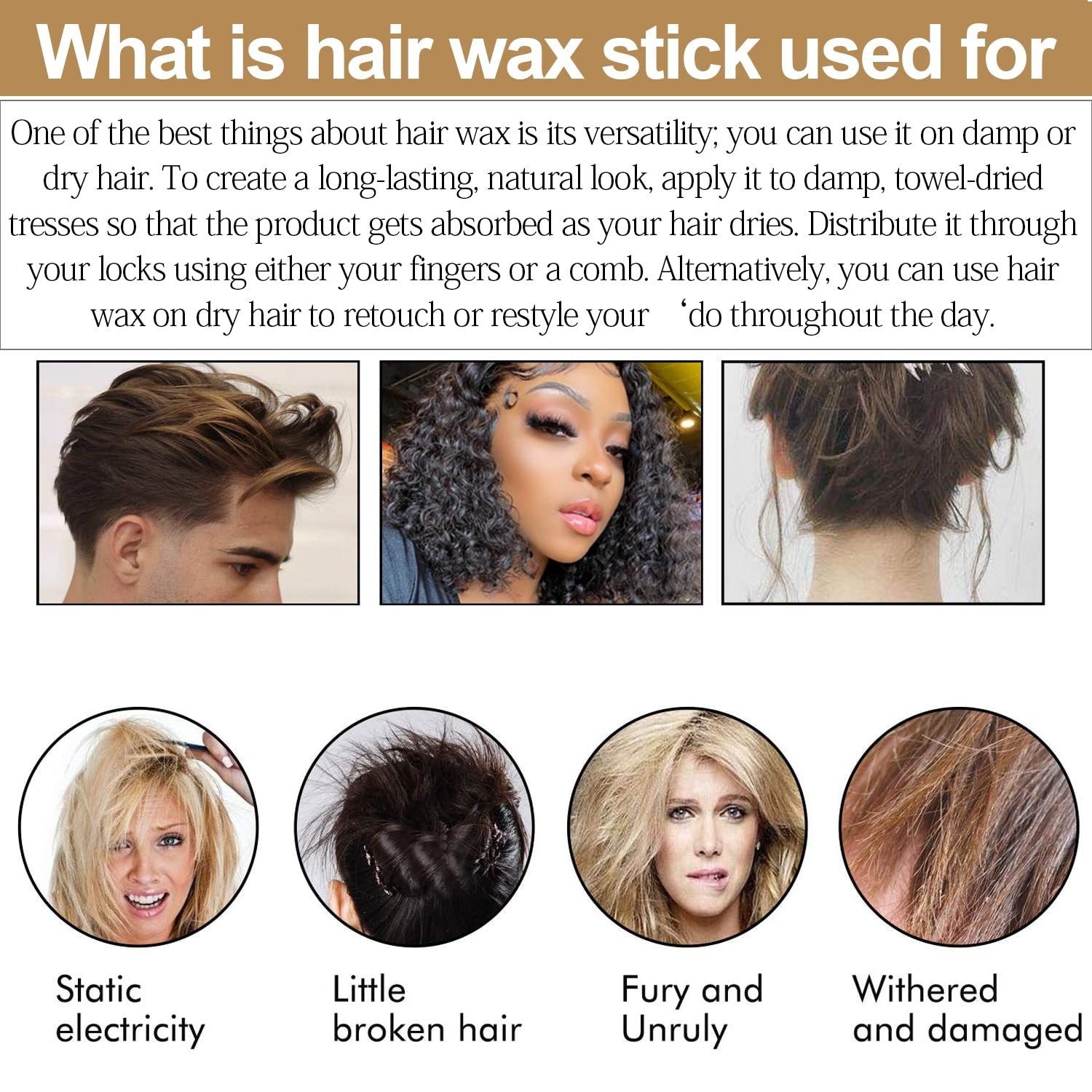 Tame your locks and rock your look with this trusty hair styling wax! -