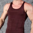 Sculpt your silhouette with this men's compression body shaper tank top—your secret slimming vest! -