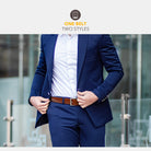 Men's Leather Belt, Fashion & Classic Casual Belt with Single Prong Buckle for Jeans, Pants, Work And Business, Gift for Dad & Husband -