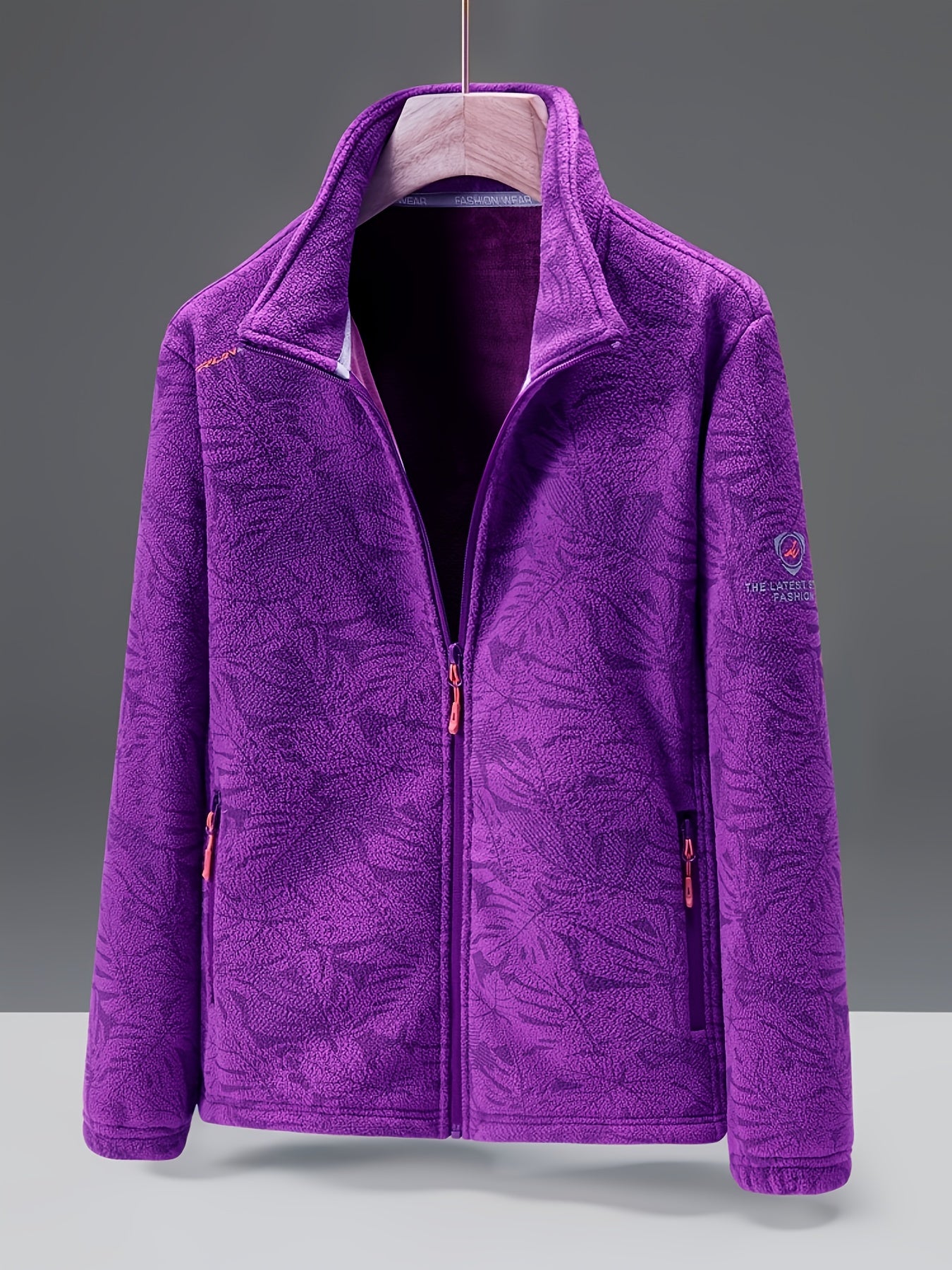 Women's Autumn and Winter Fleece Jacket, Stand Collar Cardigan, Thick Insulated Mink Fleece Outdoor Jacket Sweatshirt, Cold Weather Jacket, Outdoor Wear, Cozy Winter Top, Fleece Cardigan, Women's Cardigan, Long Sleeve Top, Ca -