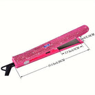 Style like a pro with this 2-in-1 professional hair straightener and curler, encrusted for that extra glam! -