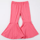 Girls' High-Waisted Flared Pants - Stretchy Bell-Bottoms, Non-Belted Waist, for Dance, Everyday & Formal Events - Spring/Fall Pants for Girls - Easy-Care Outfit, Dance Attire, Non belted Design, Comfortable Fit, Perfect for O -