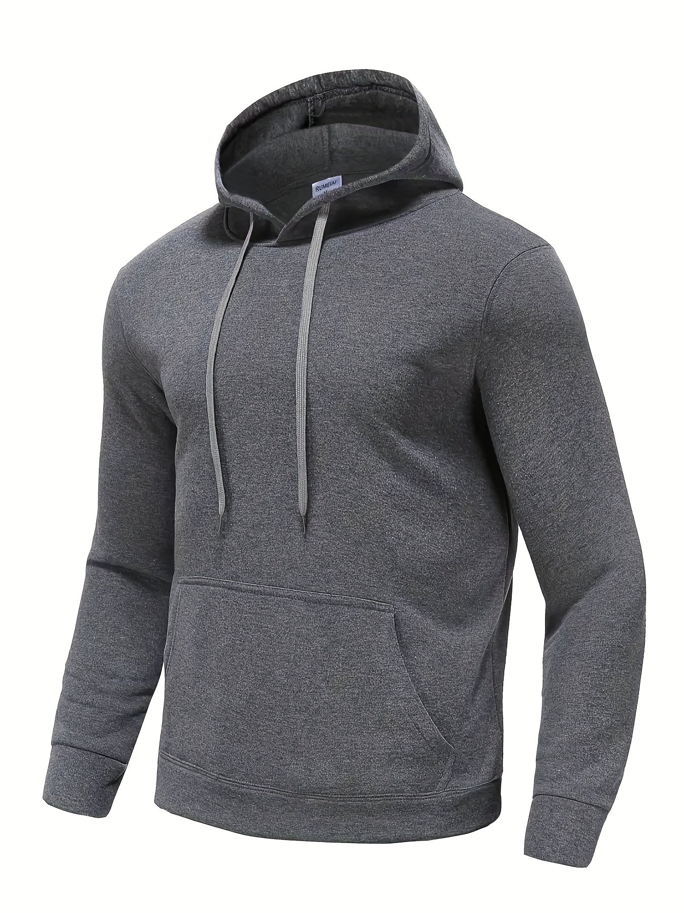 [Best Sellers Hoodies With Pocket] Men's Solid Color Hoodies, Casual Loose Fit Drawstring Hooded Sweatshirt With Pocket Best Sellers -
