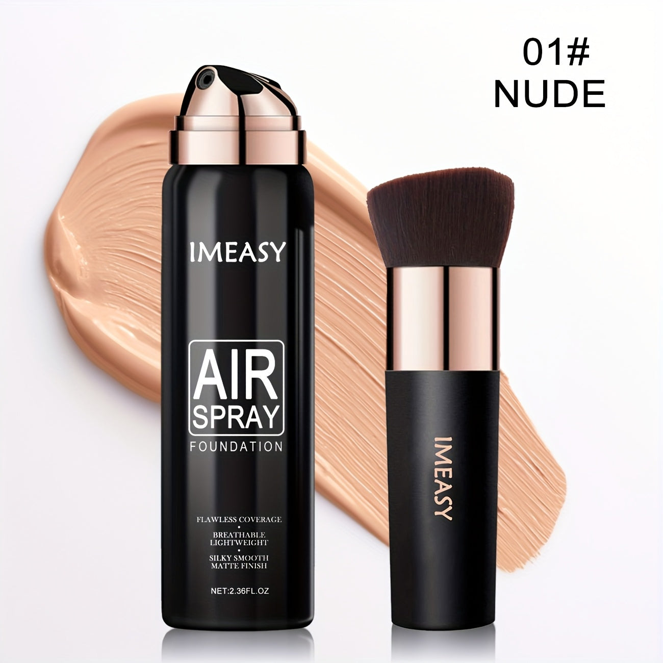 3-Color Spray Foundation with Brush -